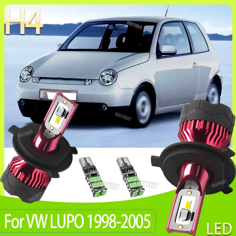

Shock and Water-Resistant H4 LED Construction Headlight High Low Dual Beam Bulb For VW LUPO 1998 1999 2000 2001 2002 2003-2005