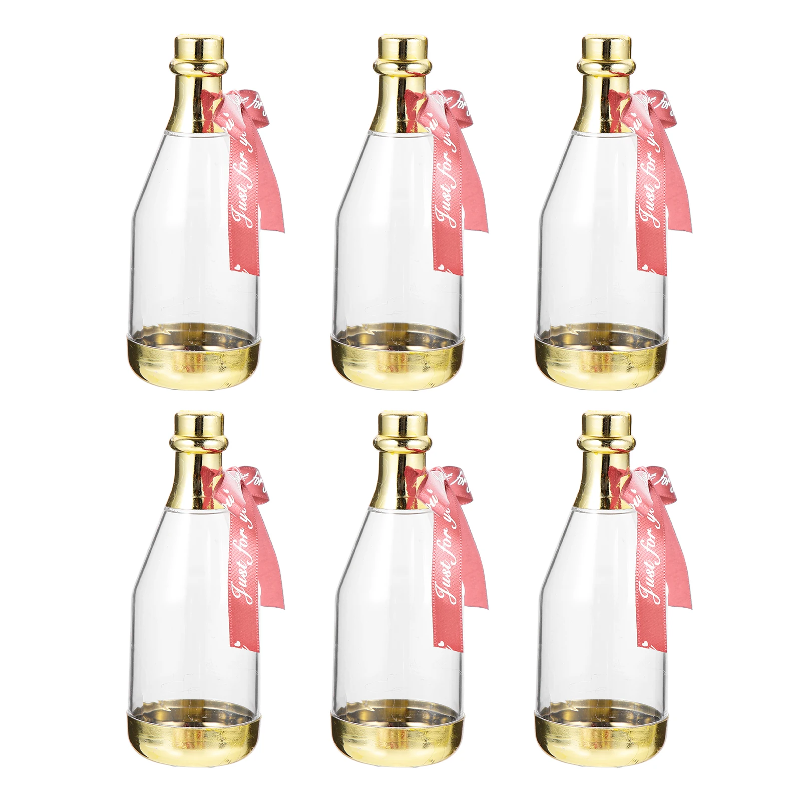 

Bottle Shaped Candy Container Wedding Favor Box Transparent Party Chocolate Packaging Lightweight for Bridal