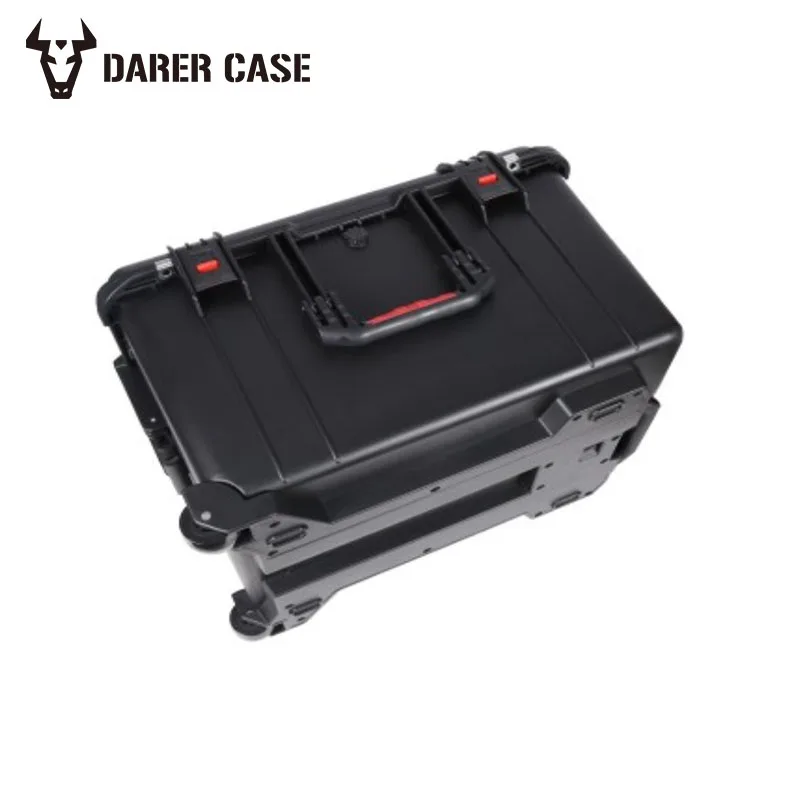 DPC130-3 635*503*400mm Waterproof Protective Camera Case Shockproof Tool Box on Wheels