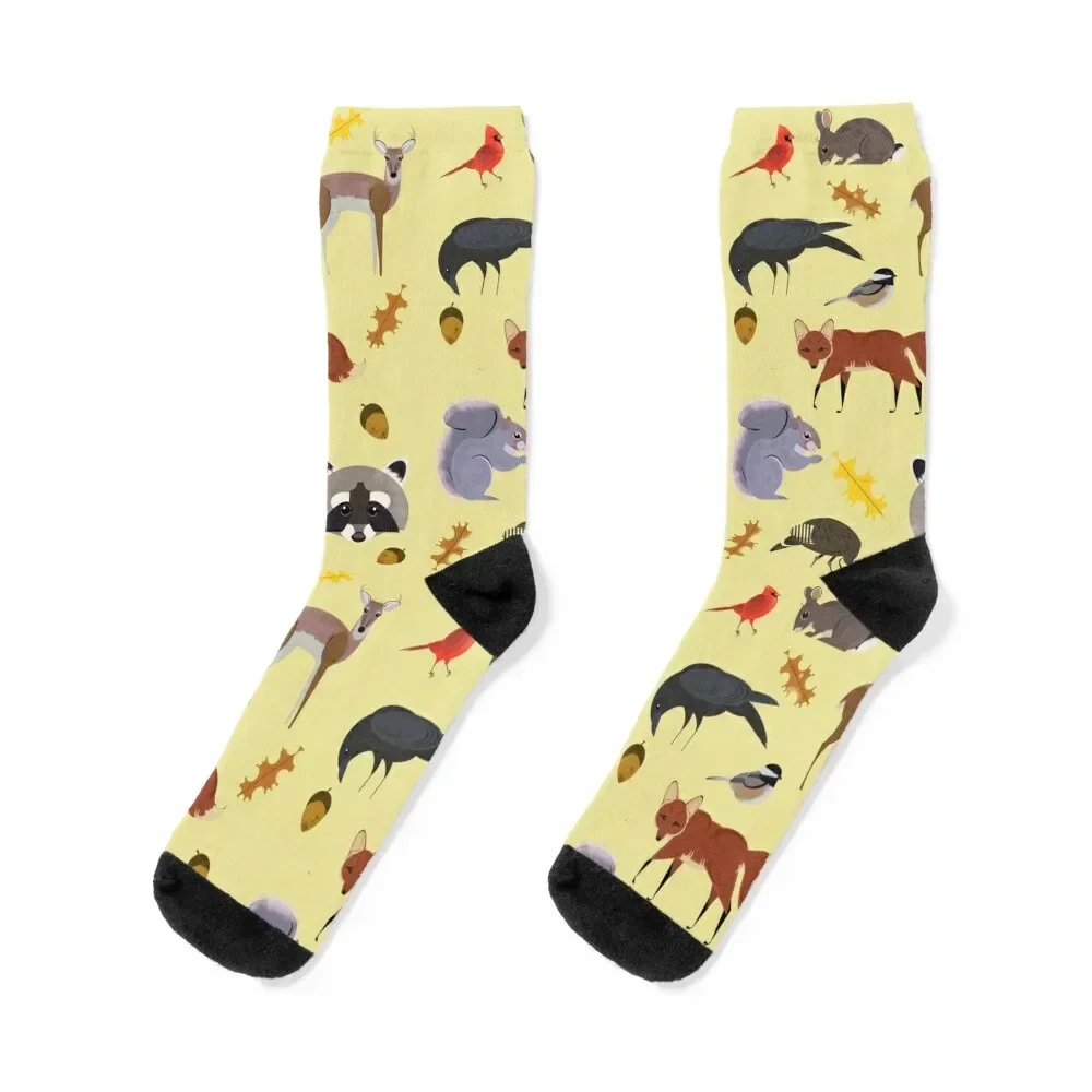 North American Wildlife Socks designer winter thermal christmas gifts Women Socks Men's