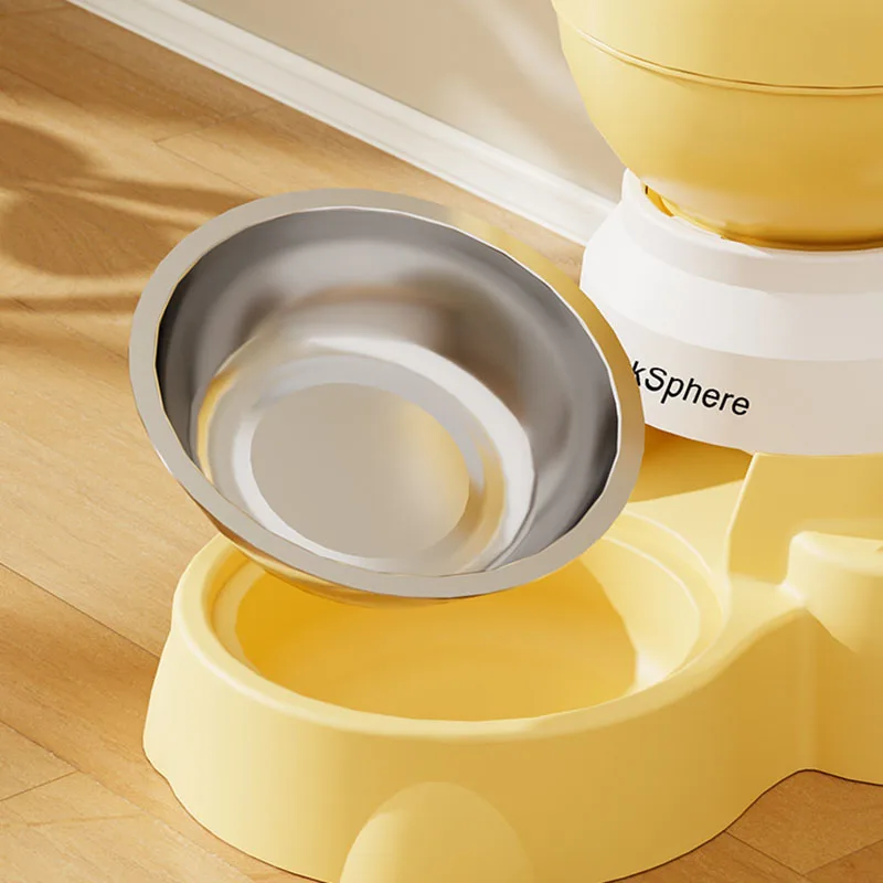 Interactive Slow Feeder Pet Bowl for Dogs Cats, Automatic Food Dispenser, Anti-Spill & Quantitative Feeding Pet Feeding Toy