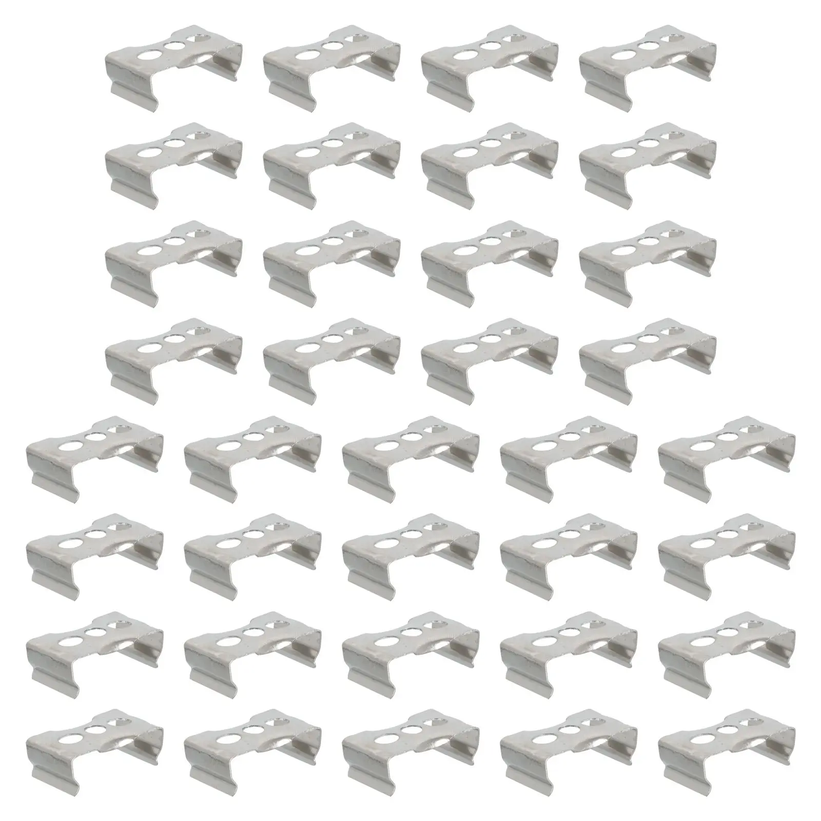 

100 Pcs Lamp Tube Brackets Fluorescent Support Clips Holder Light Fixing Buckle Durable Iron Efficient Design Easy Installation