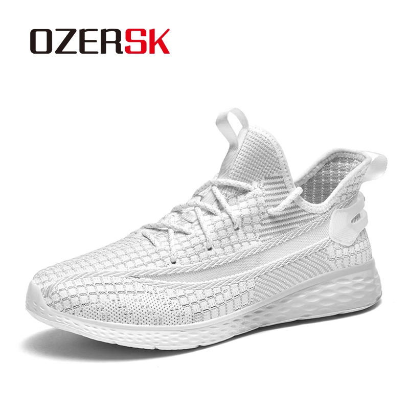 OZERSK Large Size Men's Shoes Ultra-Light Breathable Sports Anti-Slip Casual Commuter Work Mesh Running Versatile Four Seasons