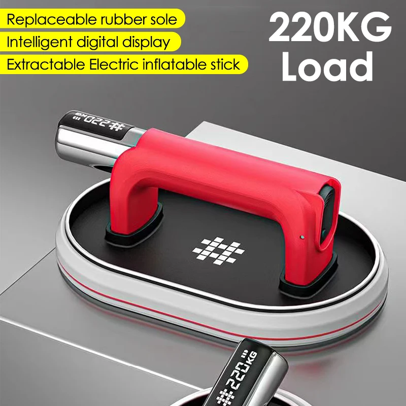 

Intelligent Display Electric Vacuum Suction Cup 220KG Bearing Capacity Vacuum Suckers Air Pump Lifter for Glass Ceramic Tile