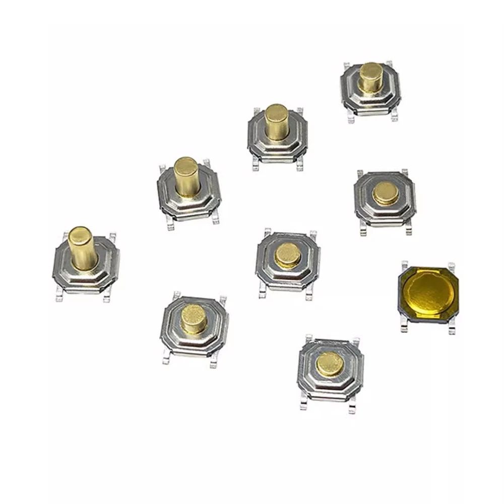 1500–5000 Stück/Rolle, 5,2 x 5,2 mm, Metall-Messingkopf, taktiler Schalter, wasserdicht, staubdicht, SMD, 4-polig, 4 x 4 mm, Licht-Touch-Mikroschalter – Detail 14