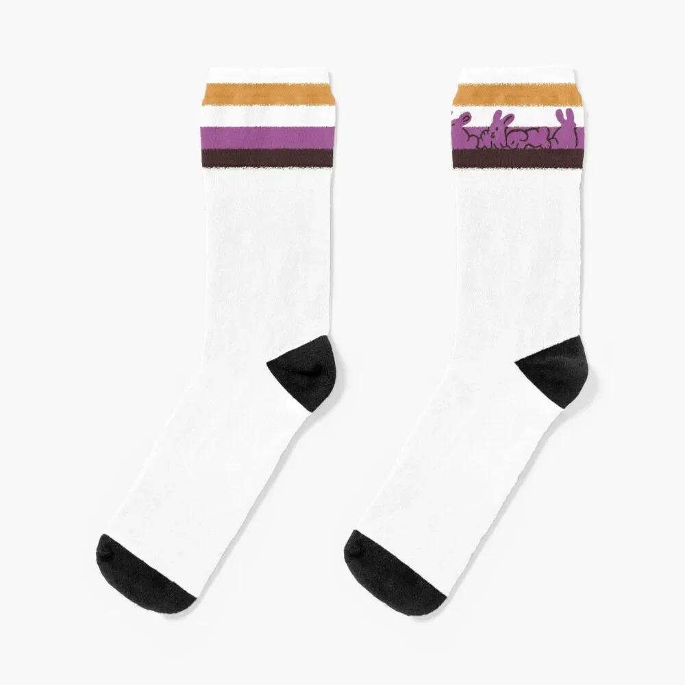 

Nonbinary Pride Rabbits Socks gifts FASHION floor Girl'S Socks Men's