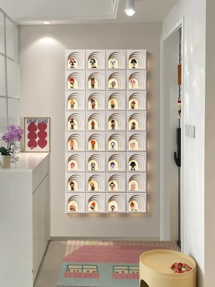 HGDecorative painting porch three-dimensional sandstone hanging painting blind box figure storage luminous atmosphere mural