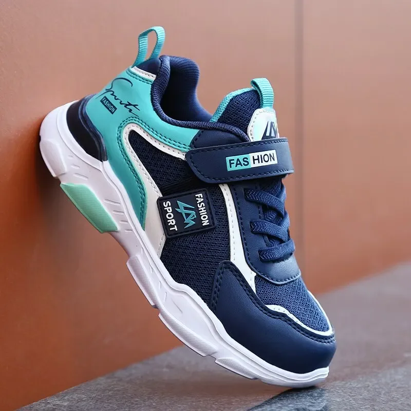 Baasploa Kids Running Shoes New Mesh Breathable Sport Shoes Boys Girls Comfort Soft Casual Sneakers Non-slip Outdoor