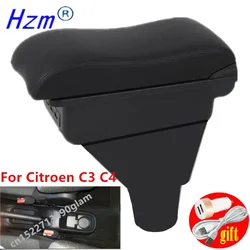 For Citroen C3 C4 Armrest Box for Citroen C3 C4 Car Armrest Storage Box Interior Dedicated Retrofit Car Accessories