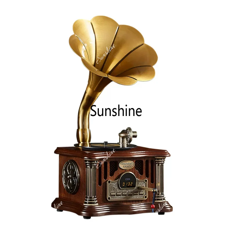 Antique vinyl phonograph decoration mini charging bluetooth audio ornament