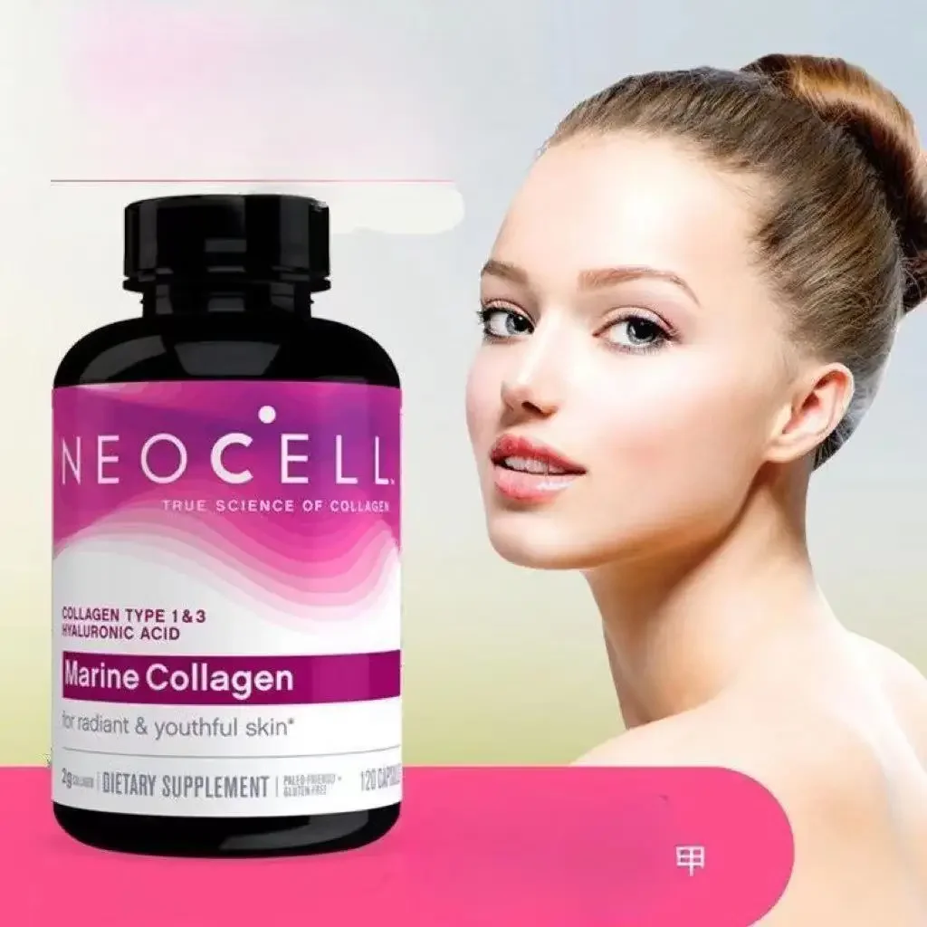 collagen type 1&3 hyaluronic acid marine collagen for radiant & yothful skin 120 capslules