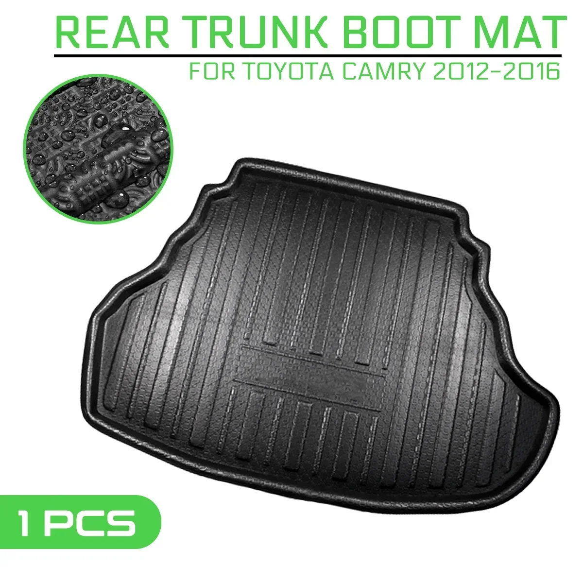 For Toyota Camry 2012 2013 2014 2015 2016 Car Floor Mat Carpet Rear Trunk Anti-mud Cover