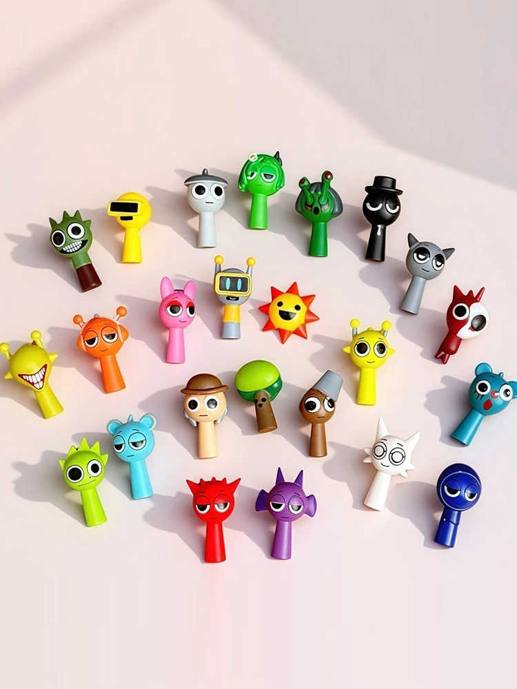 Hot 24 pièces/ensemble Mini Sprunki figurine jouet dessin animé film Sprunki Wenda modèle poupée Figurines enfants cadeau