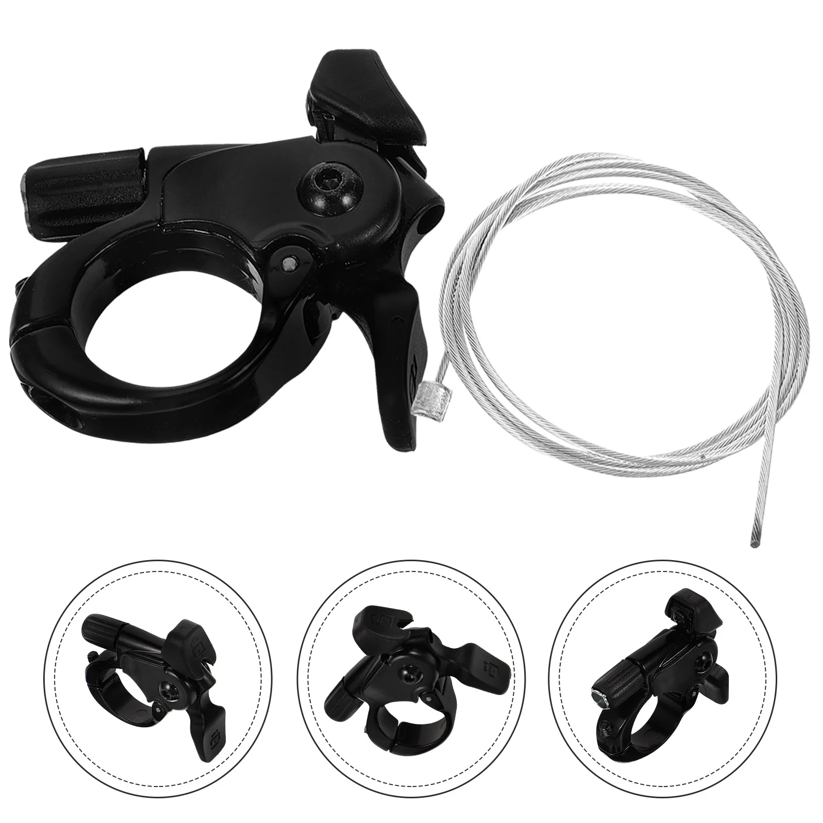 مجموعة واحدة من وحدة التحكم في خط رافعة قفل الشوكة الأمامية المتوافقة مع أنظمة الدراجة الجبلية ورافعة التحكم عن بعد للدراجة #4