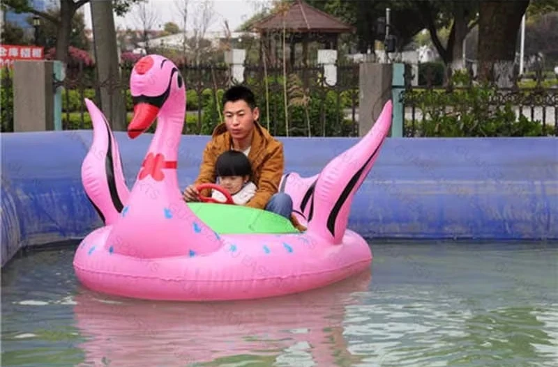 Flamingo Plastic Paddle Boat Paddling Pool Boat Toy and Toy Boat Business Rental