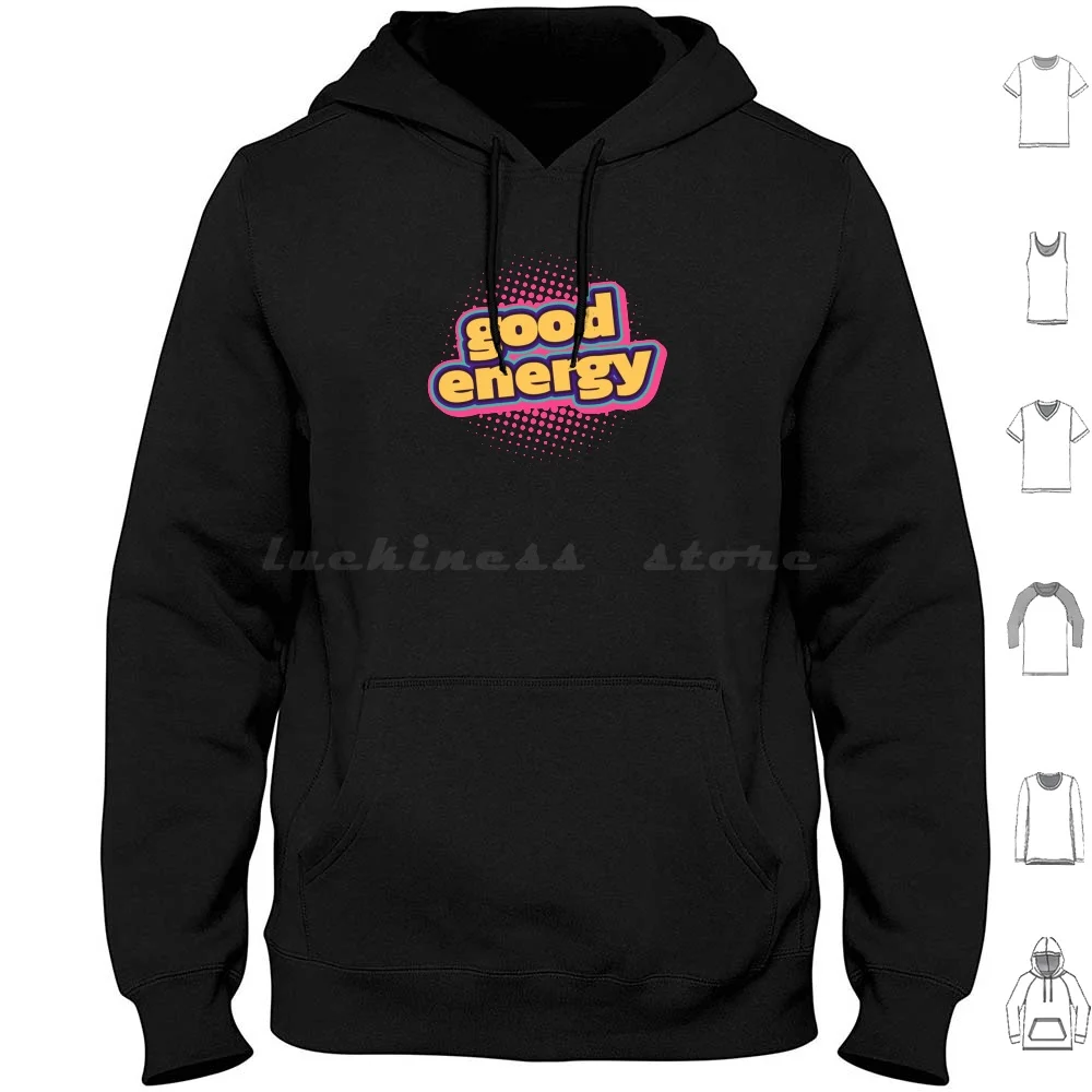 Boa energia-treino motivação fitness inspiração ginásio citação hoodies manga longa boa energia núcleo duro membros fortes
