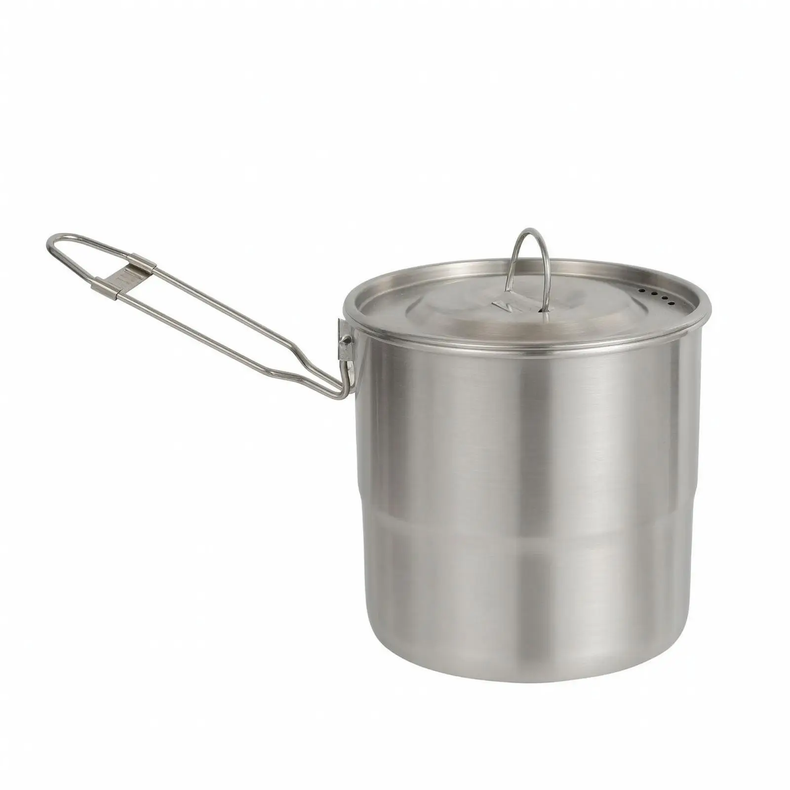 3L Outdoor Cooking Cooker Stainless Steel Camping Pot with Secure Clamp Handles for Portable Gas Kitchen and Camping Tools