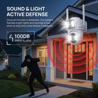 Caméra de surveillance WiFi ARCCTV à double objectif 4K 8MP, HD, conversation bidirectionnelle, suivi automatique, caméra de sécurité extérieure, vision nocturne couleur 5