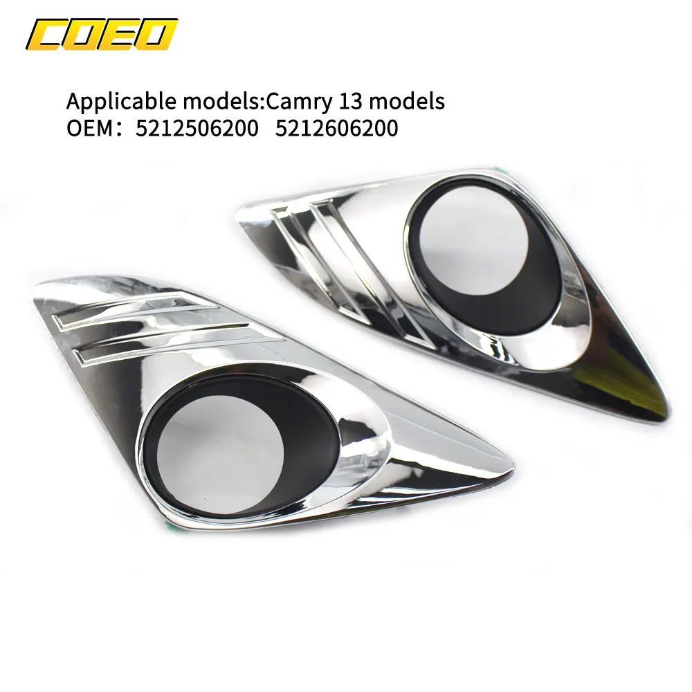 

For Toyota Carmry 13 Chrome Plating Car Protect Front Fog Light Cover Grill Auto Spare Parts 5212506200 5212606200