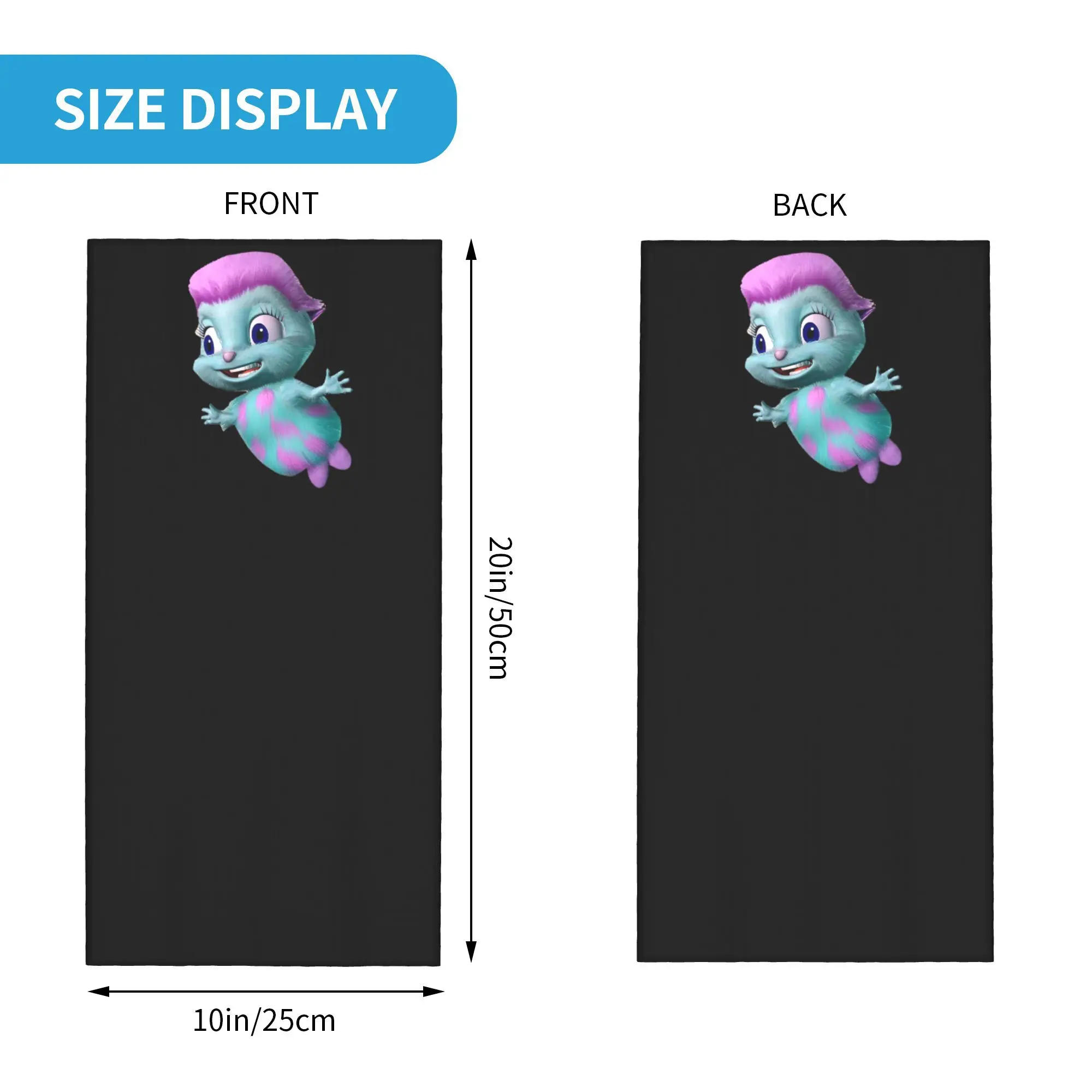 Bibble Fairytopia باندانا غطاء الرقبة قناع مطبوع وشاح قناع الوجه متعدد الوظائف الجري للجنسين الكبار الشتاء