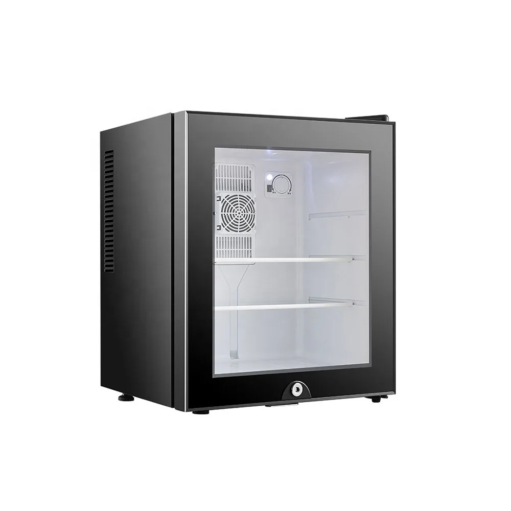 Hot Sale 12V 30L 40L Customized Glass Door Mini bar Fridge With Lock