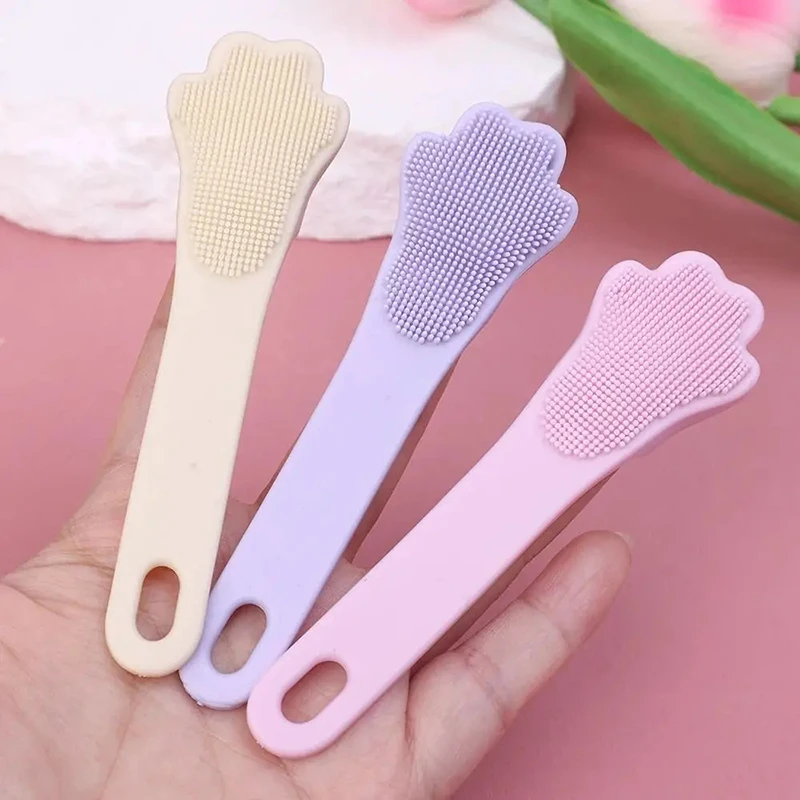 Finger Shape Silicone Face Cleansing Brush Facial Cleanser Pore Cleaner Exfoliator Face Scrub Washing Brush Women Skin Care Tool