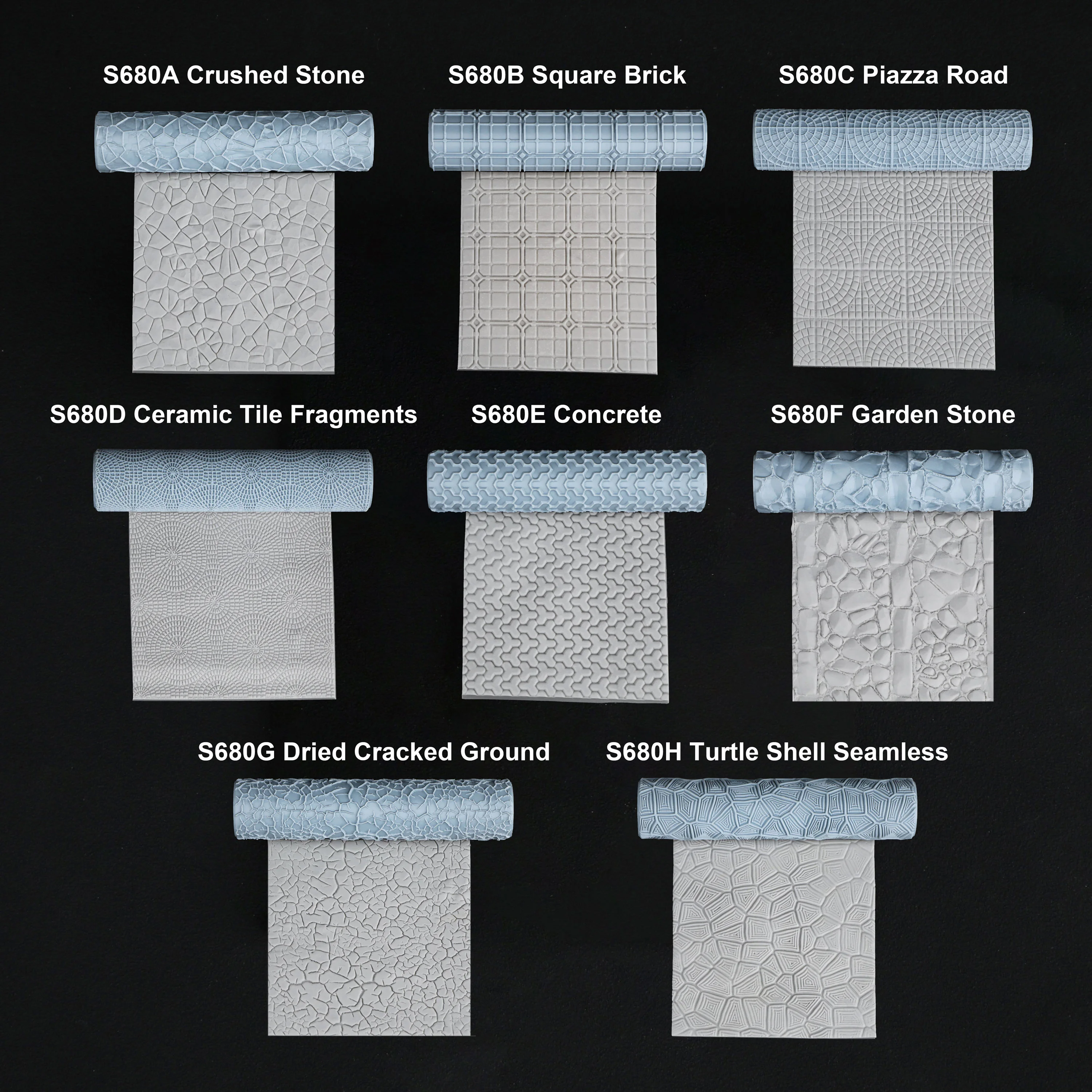 Fantasy Texture Roller Model, Versatile Floor Roller Models for Clay/Foam Terrain Building, High Detail RPG Accessories