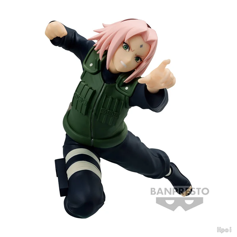 Bandai Banpresto Vibration Stars Haruno Sakura 2 Naruto Shippuden 14Cm Original Anime Figure Model Toy Birthday Gift Collection