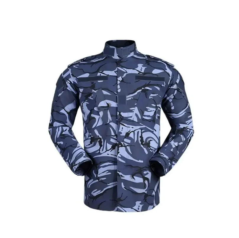 British Ocean Color Cotton Polyester Blue Tactical Tom Training Clothing