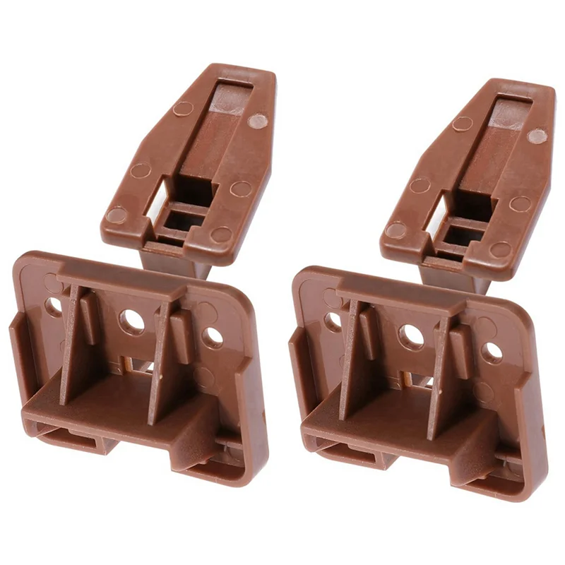 A98E-20PCS Drawer Slide Track Guide Glide For Center Mount Drawer For Dressers And For Nightstand 1 Drawer Systems