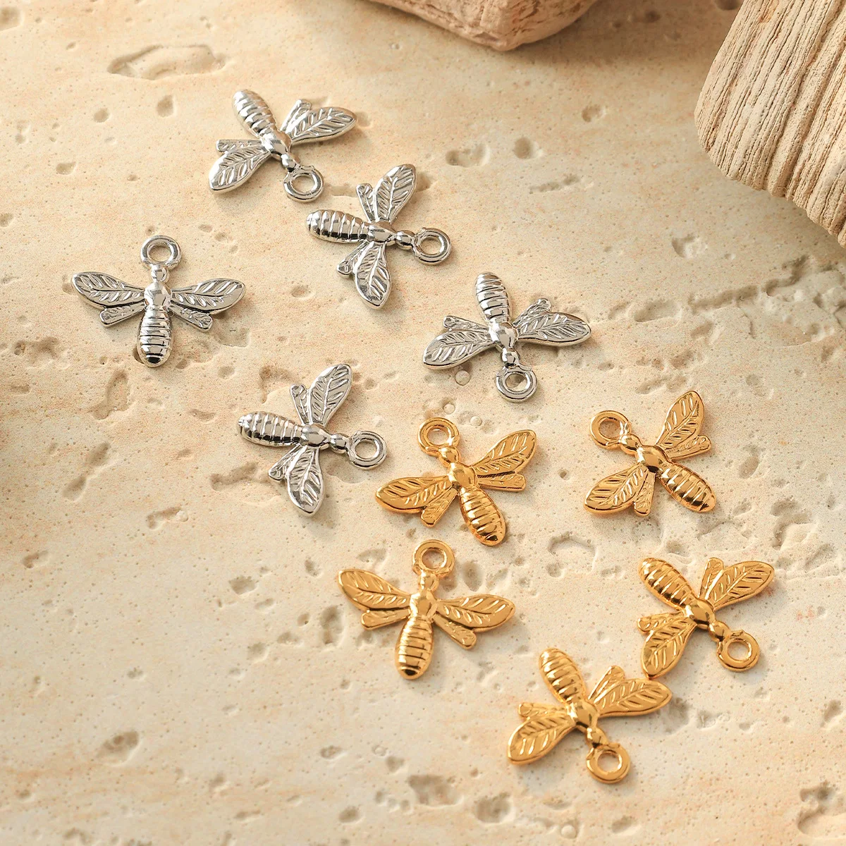 

5pcs Handmade Stainless Steel Pendant Connectors Butterfly Necklace Earrings Bracelet Pendant Charms Diy Jewelry Making Findings