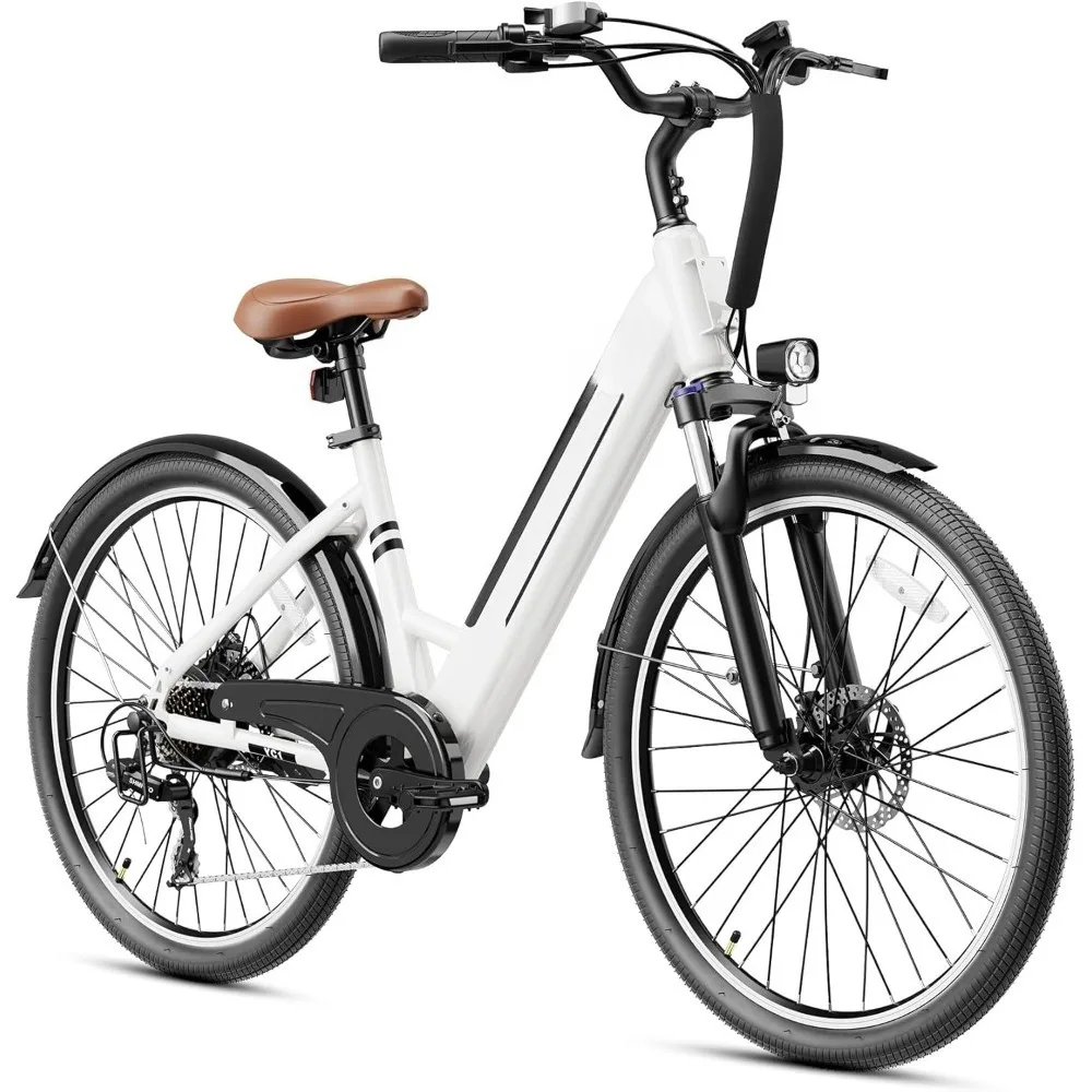 

26-дюймовый электрический велосипед для взрослых, электронный велосипед со съемной батареей с внутренней съемной батареей, 4 режимами и 7 скоростями, сертифицирован UL2849, пиковый двигатель 750 Вт,