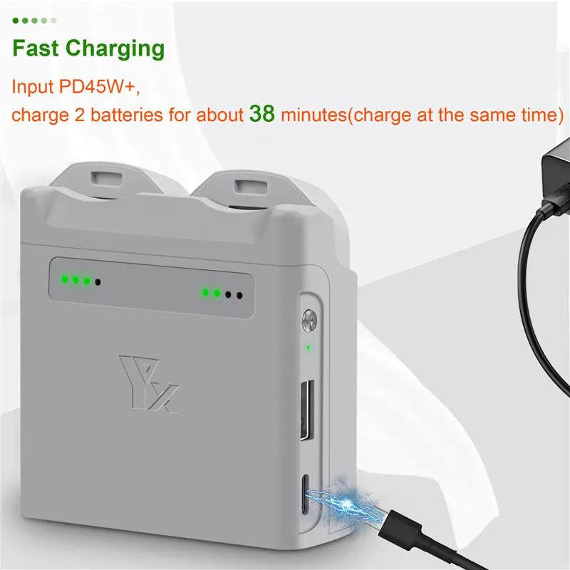 2/3-Wege Batterie Hub Für DJI NEO Schnelle Batterie Lade Box Tragbare Trage Batterie Lade Fall Für DJI NEO Drone Zubehör – Detail 2