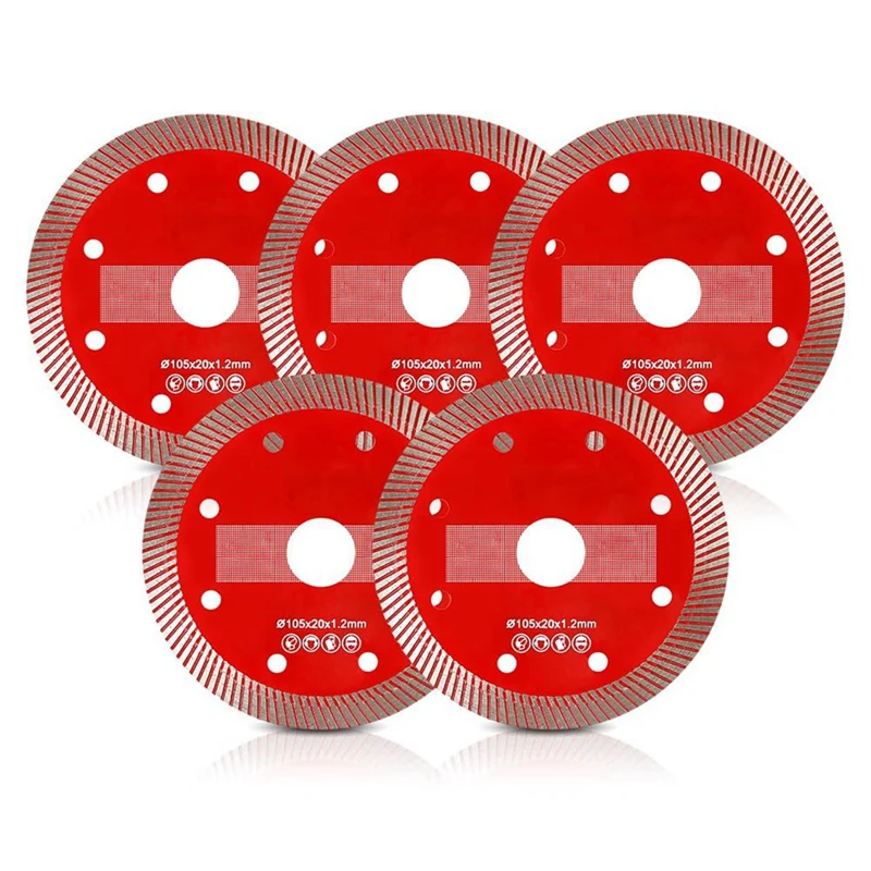 Ultra-Fine Corrugated Cutting Discs 4 Inch Diamond Tile Blade Porcelain Saw Blade Cutting Disc Wheel