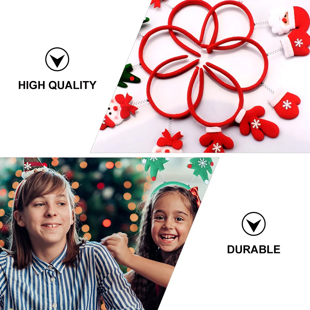 

6pcs Headbands Xmas Spring Hairband Christmas Party Costume Accessory For Adults Holiday Gift Carnival Prop Party Favors