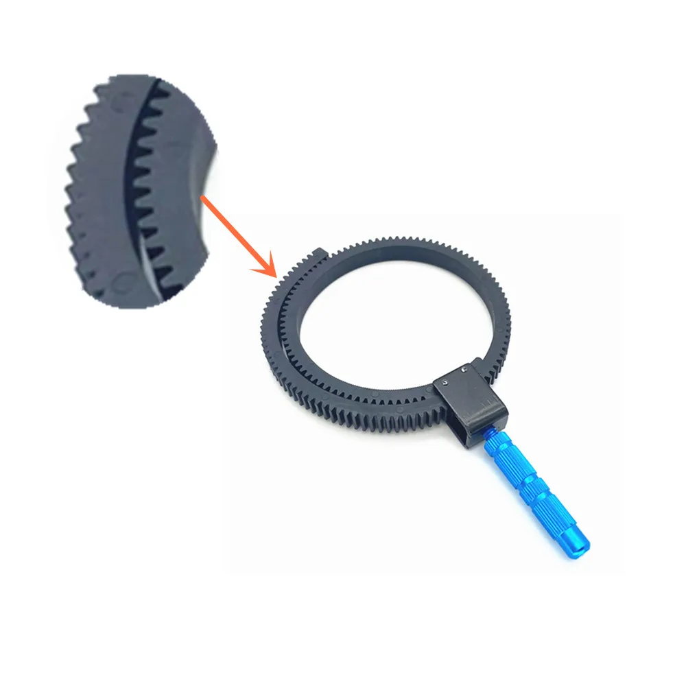 Adjustable Gear Driven Ring Belt for DSLR Video Follow Focus FF Rig 52mm to 86mm Lens