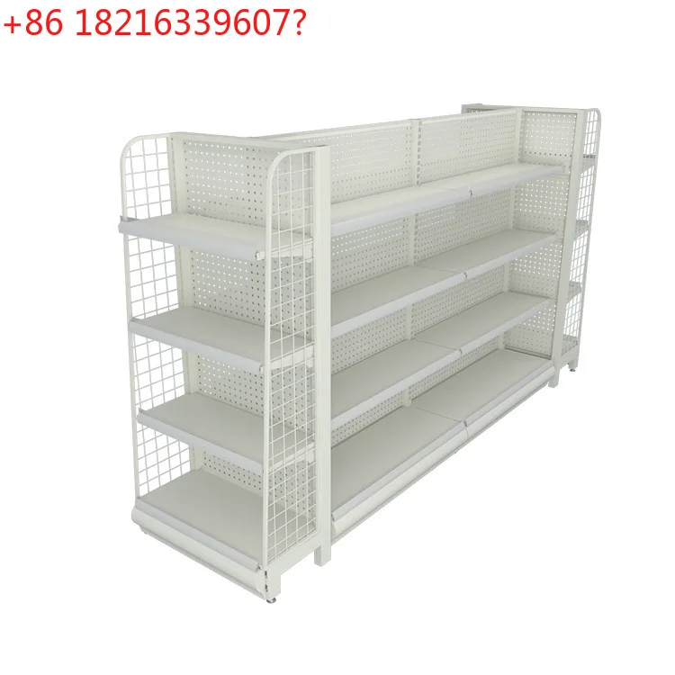 

Convenience store snack rack, small store product placement, supermarket double-sided multi-layer shelf