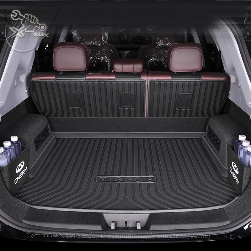 For Chery Tiggo 8 PRO PLUS 2024 Fit Car Trunk Mat All Season Black Cargo Mat 3D Shaped Laser Measured Trunk Liners