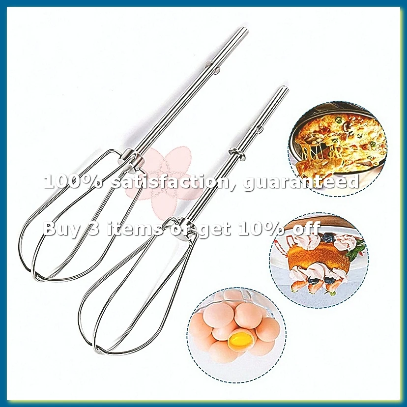 Compatible for Kitchen Aid Hand Mixer Attachments, Replacement Mixmaster Model Replaces: W10490648 KHM2B-A27I