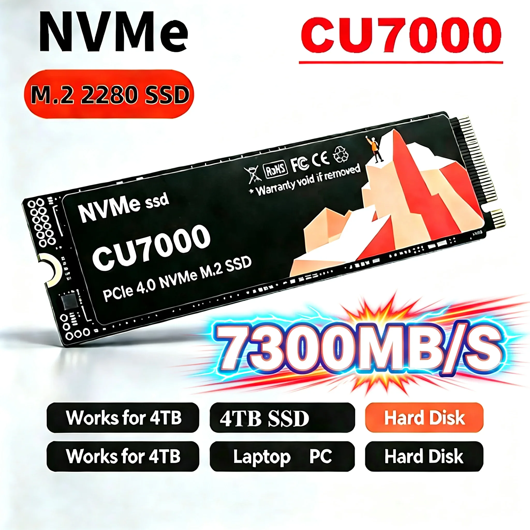 2026 New SSD NVMe M.2 SSD 4TB 2TB 1TB SSD Internal Solid State Hard Disk SSD M2 PCIe 4.0 Drive for Laptop PC OEM Original