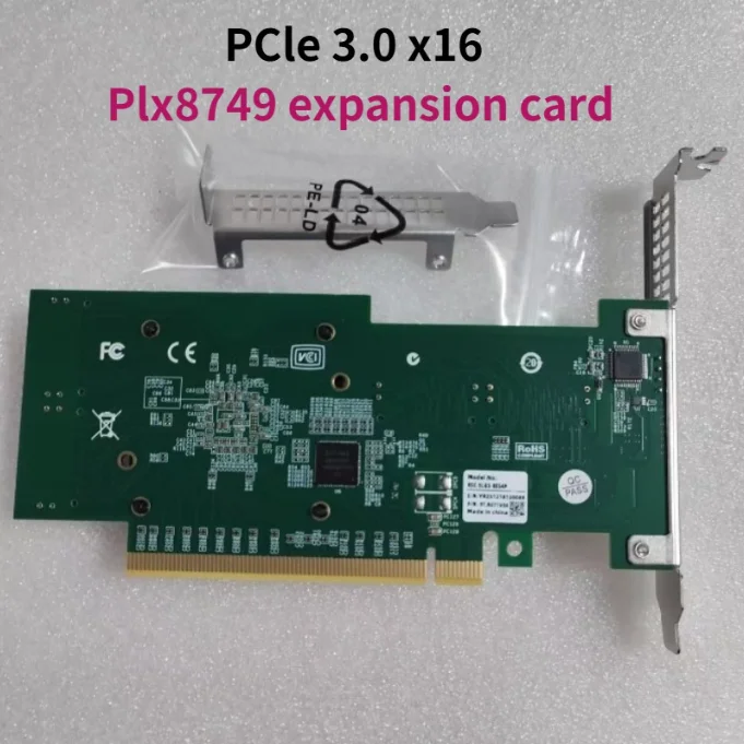 PLX8749 PCIe Expansion Card M.2 NVMe SSD U.2 Expansion Module - No Motherboard Disassembly Required Integrated Compatible Interf