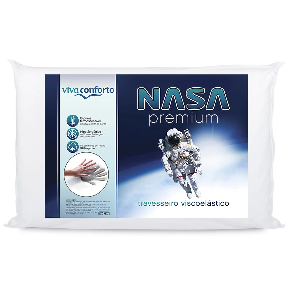 Kit 2 Pillows Nasa Viva Comfort-Height 10cm