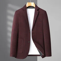 L-8XL Large Size Men's Suit Jacket Spring and Autumn Business Fashion Handsome Plus Fat Plus Loose Fat Man Fat Suit Casual Top