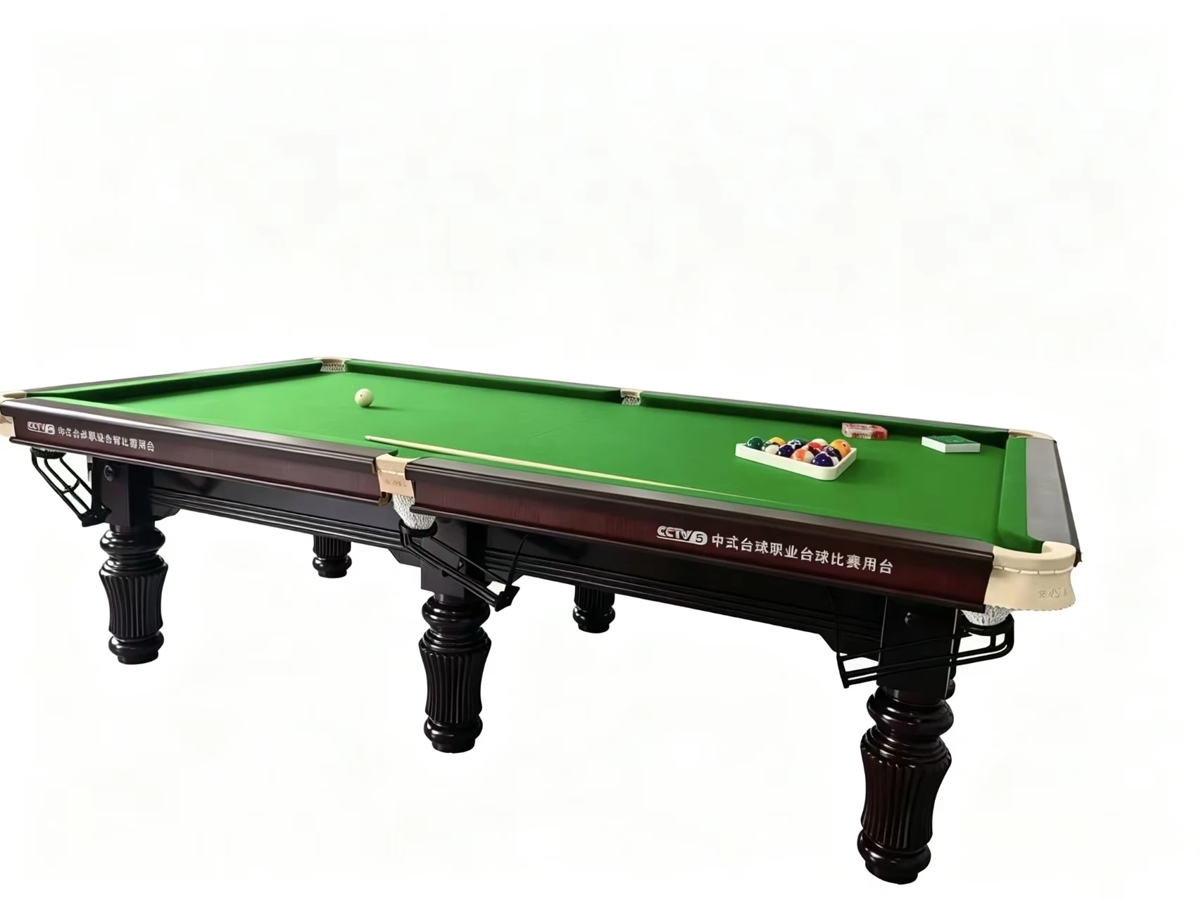 2026 Factory Wholesale Solid Wood 8FT Chinese 8 Ball Pool Table Slate Billiard Table for Club Home Entertainmentpromote sales