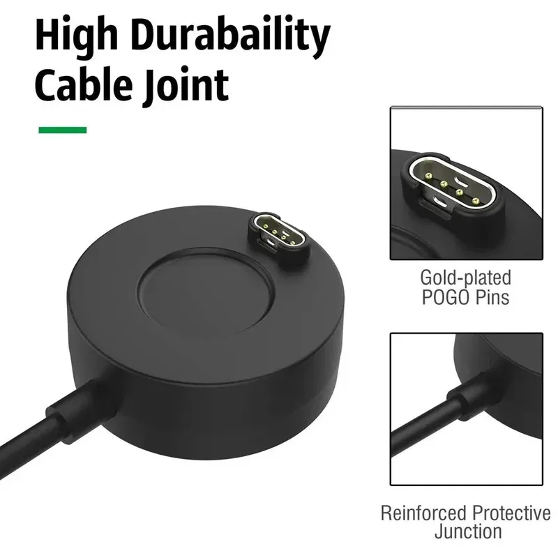 Carregador de qualidade para garmin fenix 8 43mm/7 pro/6/5s tipo-c cabo vivoactive 5 4 4S cabo de carregamento para venu 3 3s 2plus 2 2s carregador
