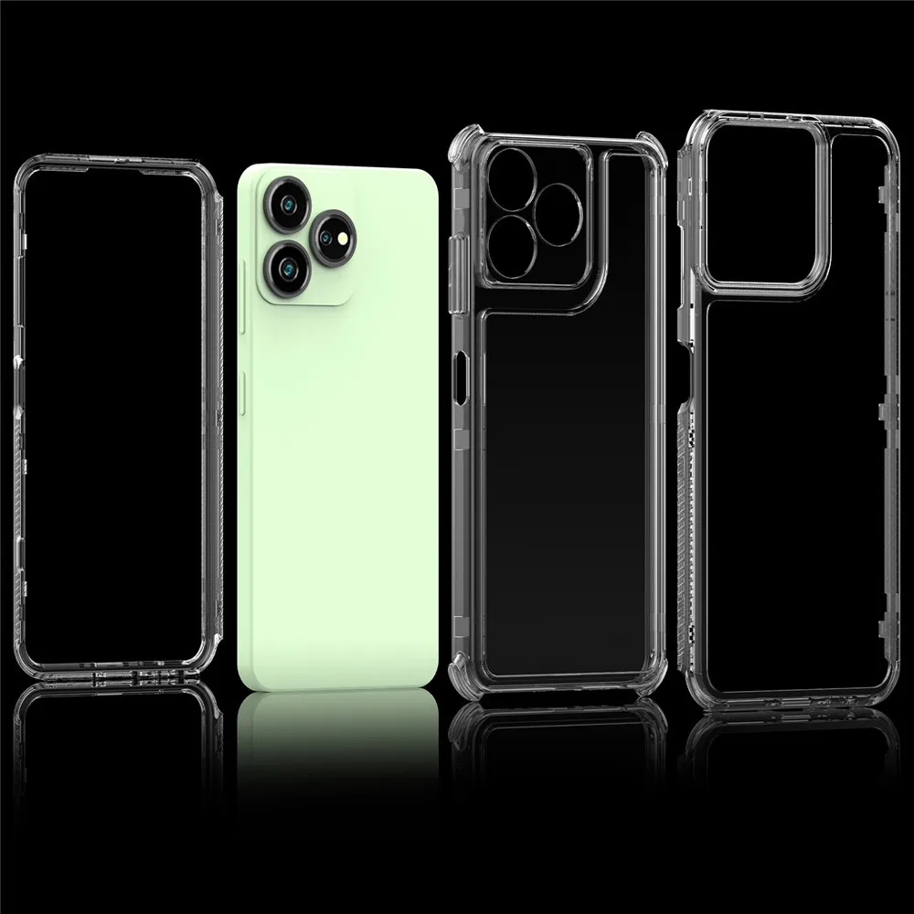 For ZTE Axon 50 Lite Luxury Full PMMA + TPU Cover three-in-one Case For ZTE Axon 60 Lite Axon50 Lite Protective Phone Case