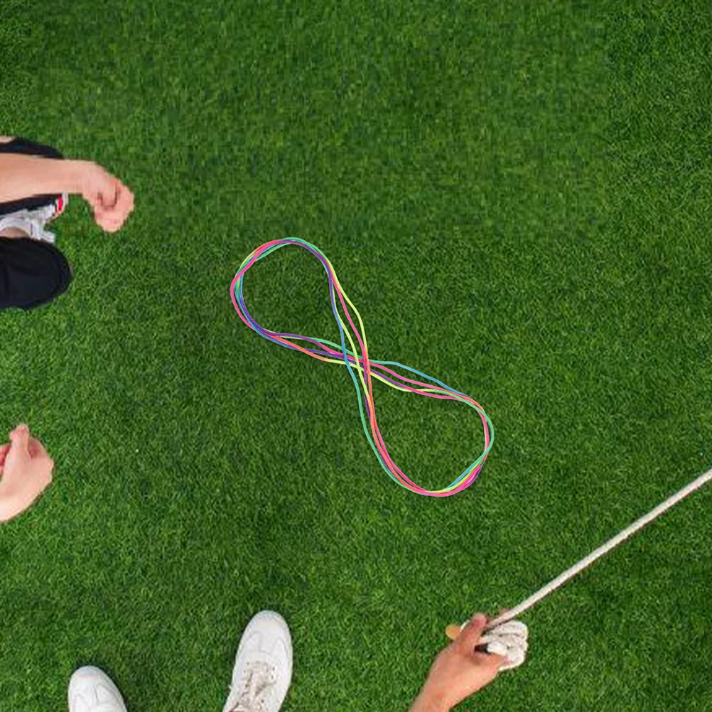 

Durable Elastic Chinese Jump Rope Interactive Outdoor Game Prop Compact Design for Kids Exercise Party Fun Skipping