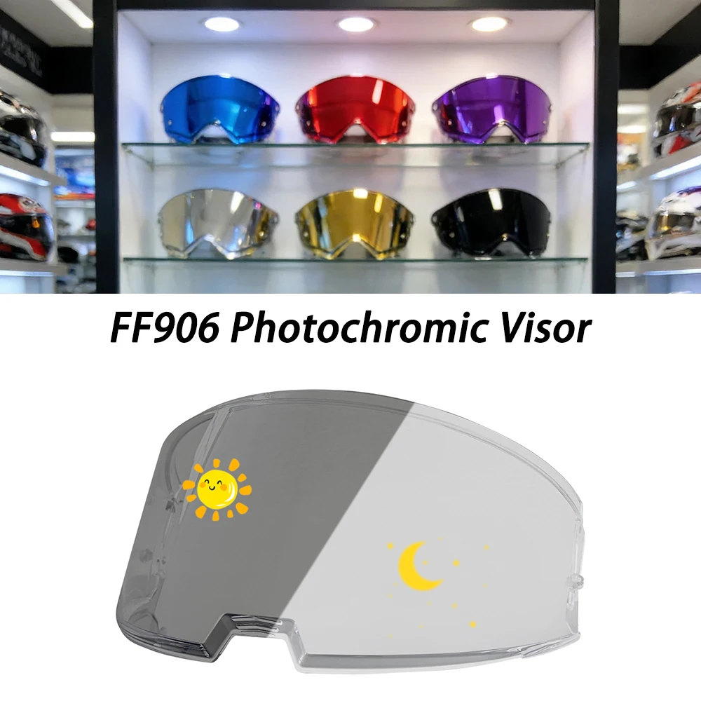Photochromatisches Helmvisier für LS2 FF906 Advant Motorradhelme Linsenschutz Glas Sucher Bildschirm Zubehör