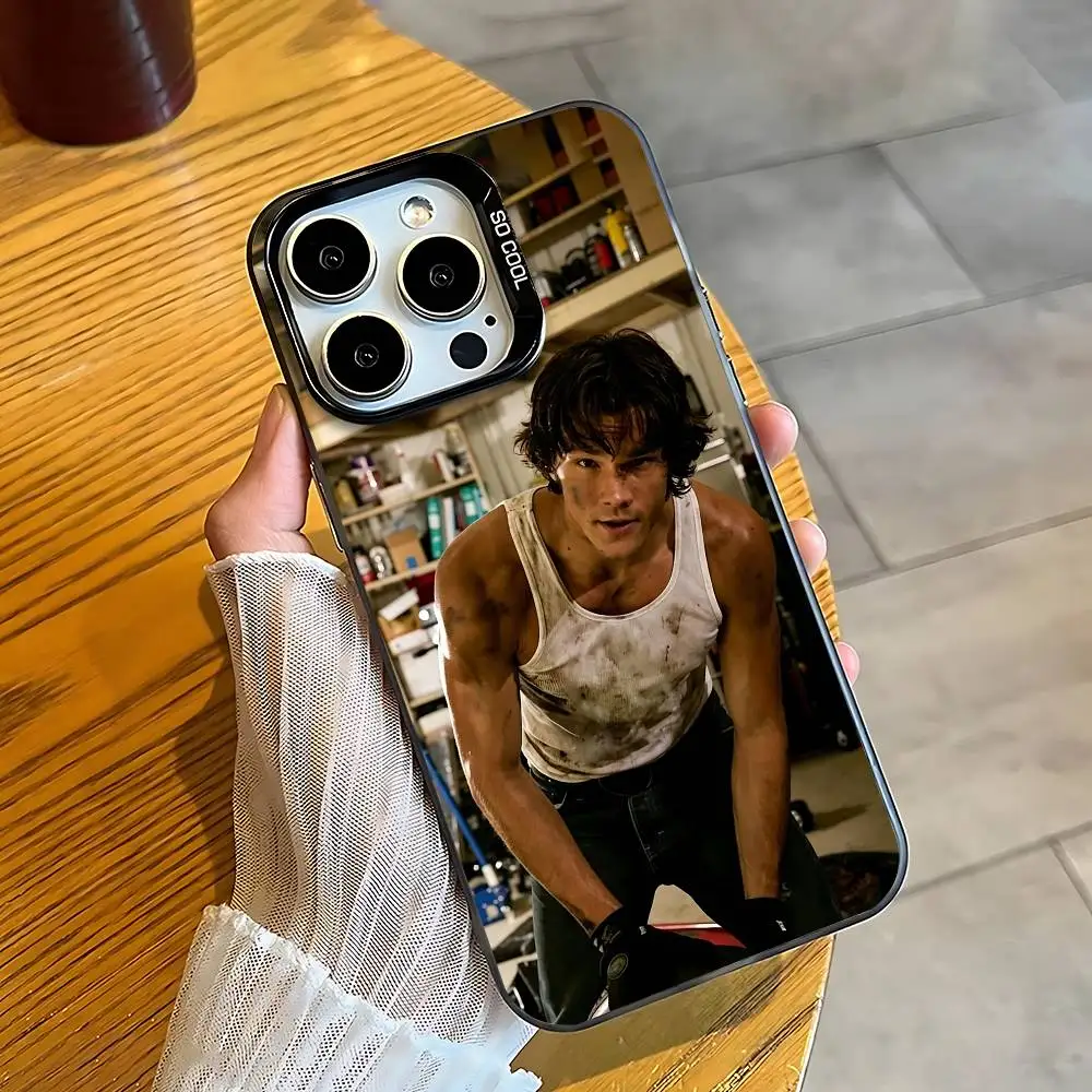 

Sam J-Jared Padalecki Black Matte Phone Case For iPhone 12 11 14 13 17 16 15 Pro Max Large Lens Frame Cover