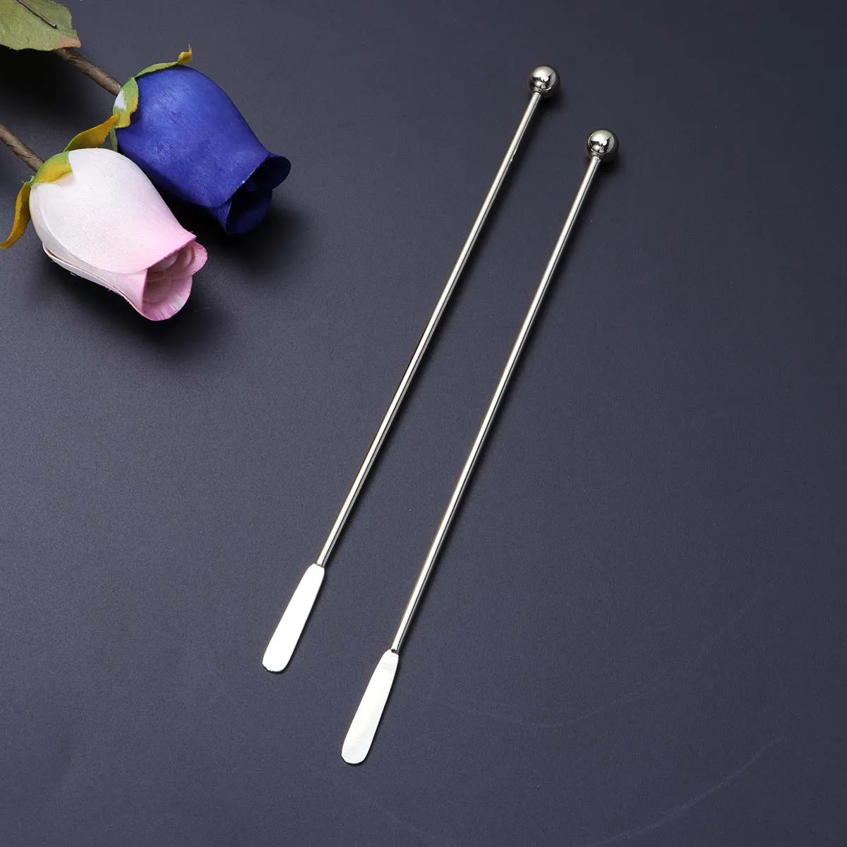 

5 Pcs Stainless Steel Stirring Rod Cocktail Swizzle Stick Beverage Sticks for Drinks Reusable Juice Stirrer